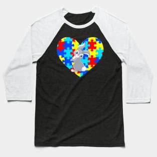 Autism Day rabbit Baseball T-Shirt